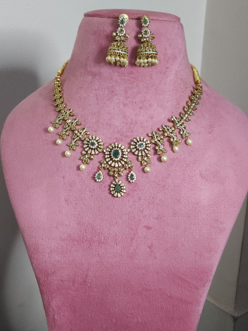 Designer AD Pearl Necklace