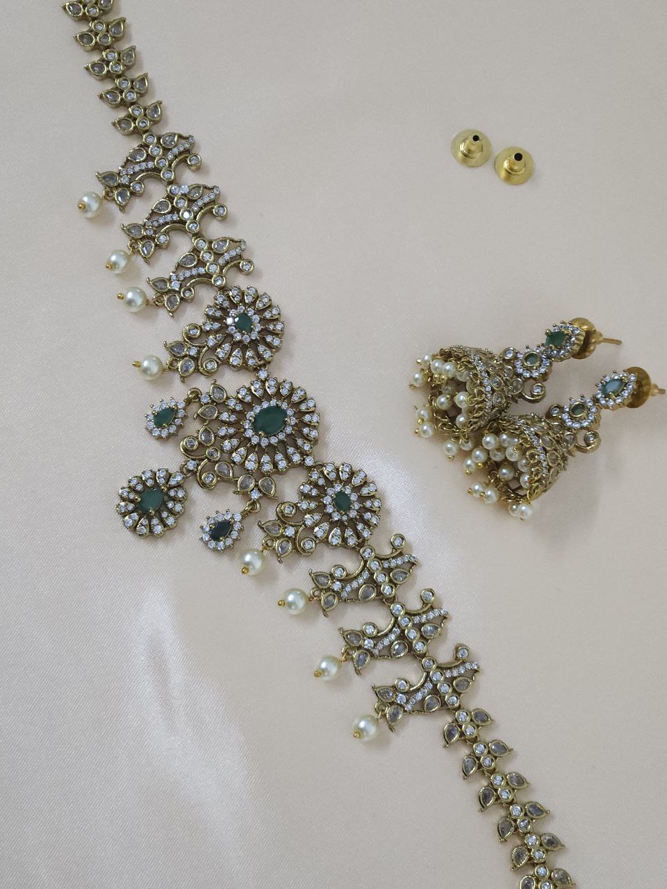Designer AD Pearl Necklace