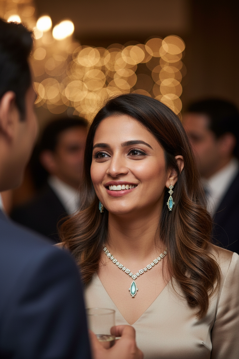 Mint Green Drop AD Necklace