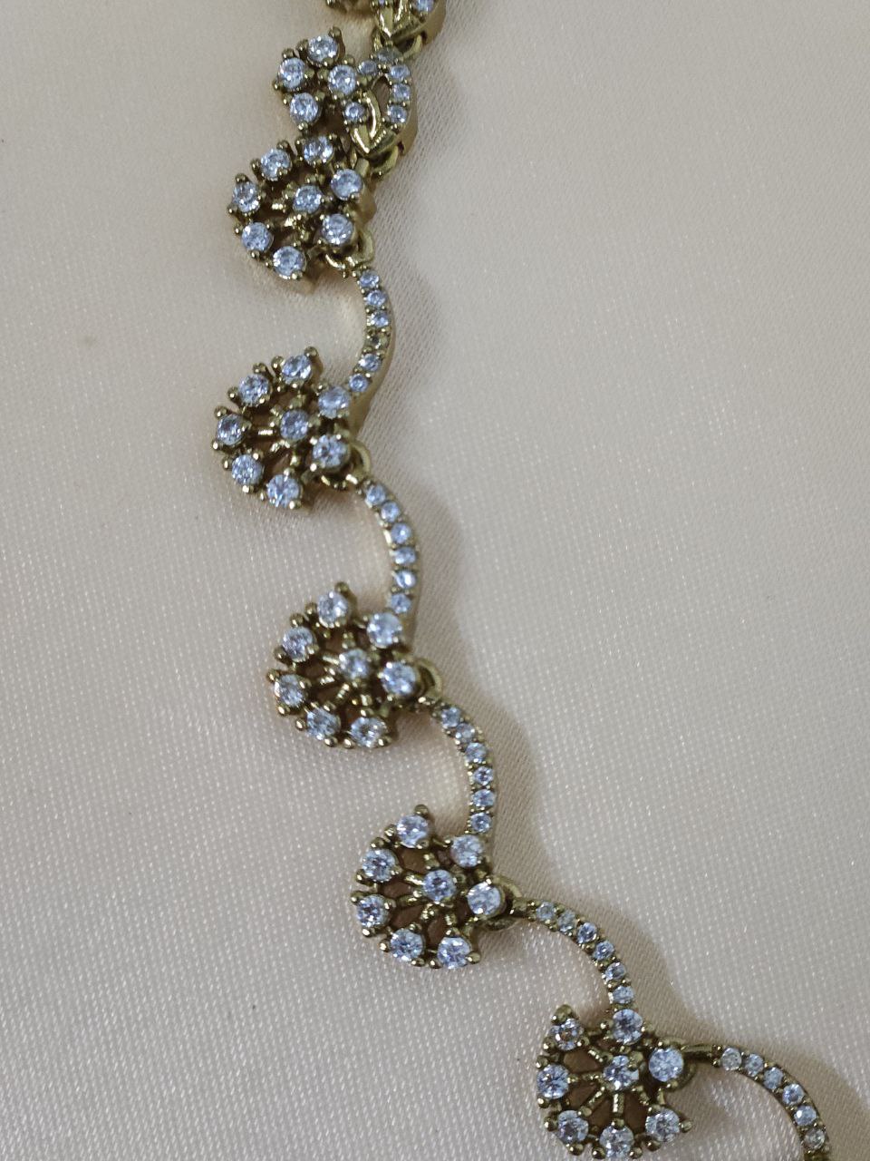 Designer Green AD Necklace