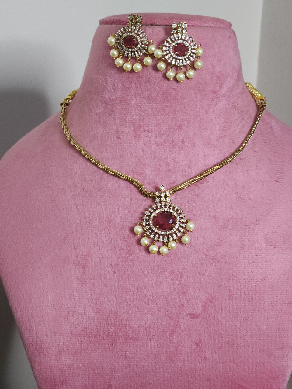 Red AD Temple Necklace