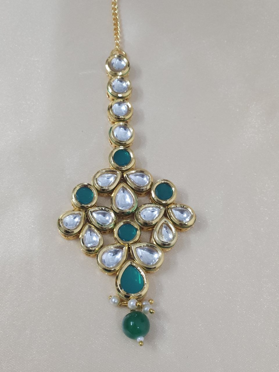 Premium Green Kundan Bridal Necklace