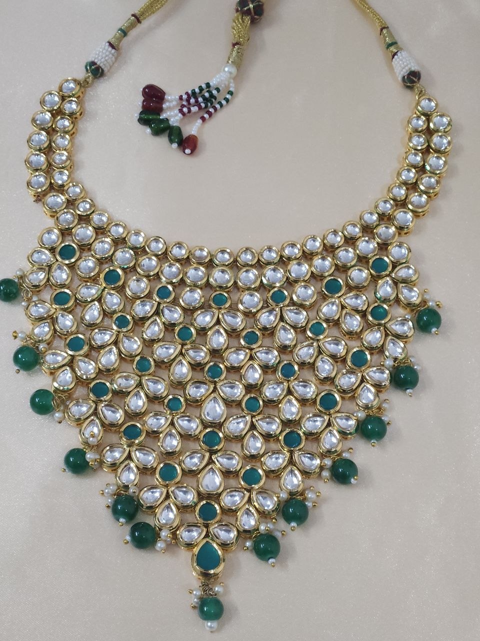 Premium Green Kundan Bridal Necklace