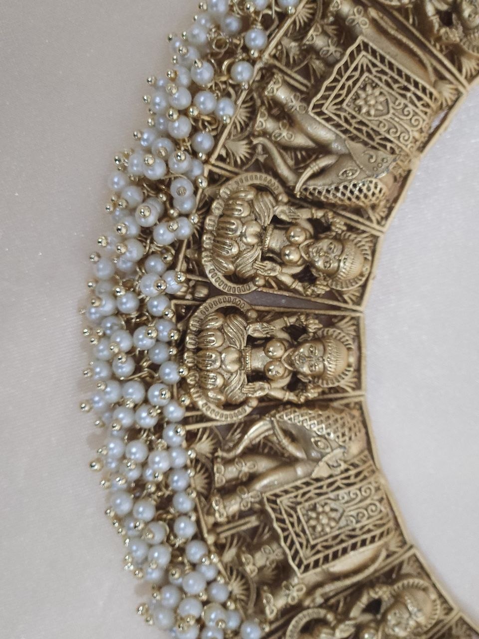 Premium Laxmi Gold Bridal Temple Necklace