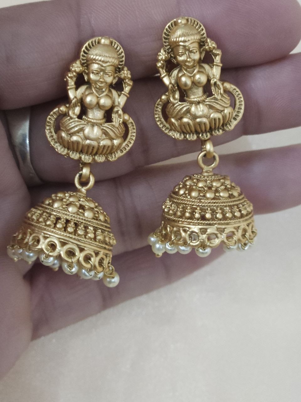 Premium Laxmi Gold Bridal Temple Necklace