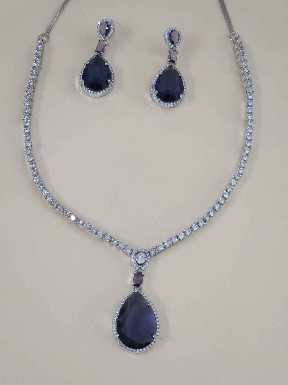 Purple Statement AD Necklace
