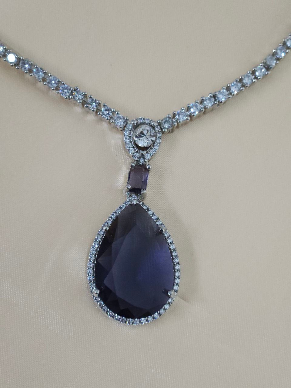 Purple Statement AD Necklace