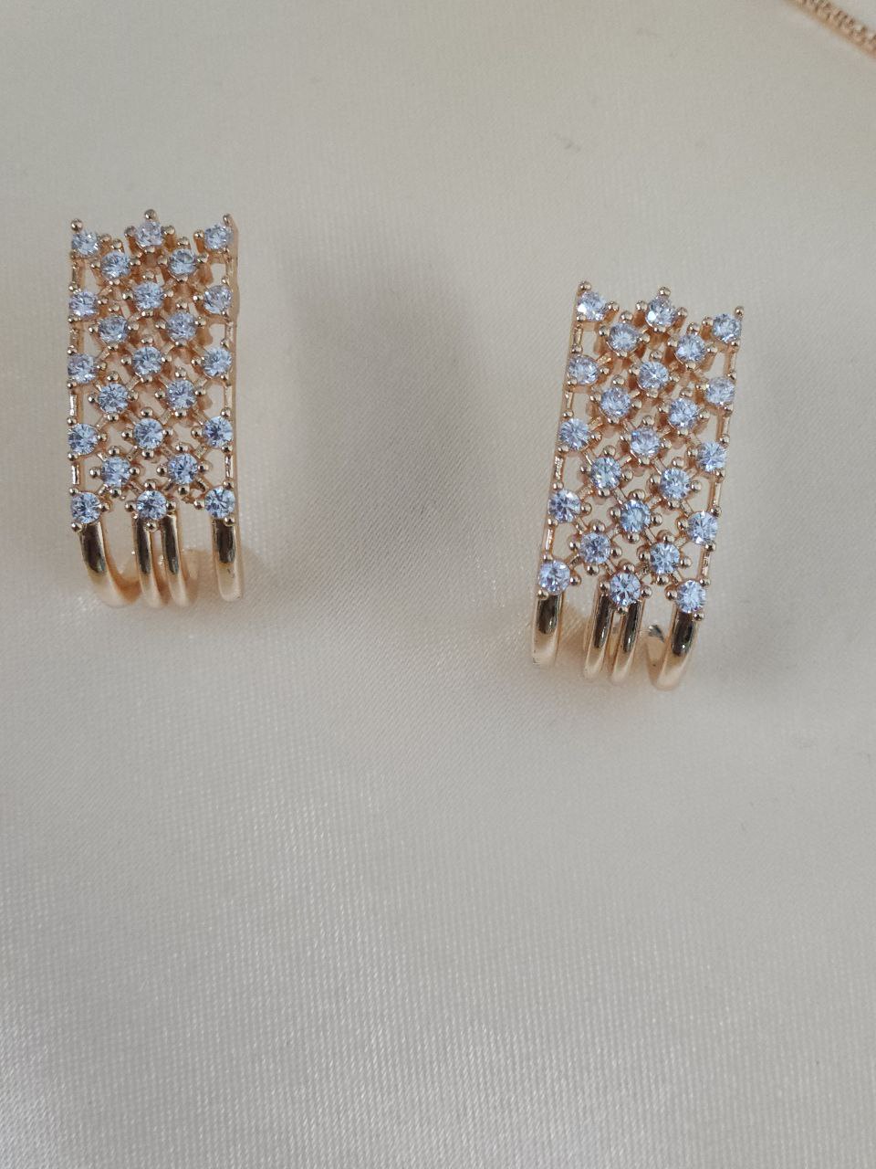 Premium Tanishq Rose Gold Snake AD Necklace