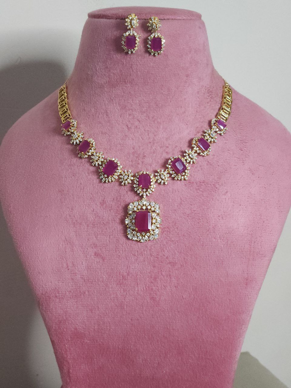High-Quality Statement Ruby AD Necklace