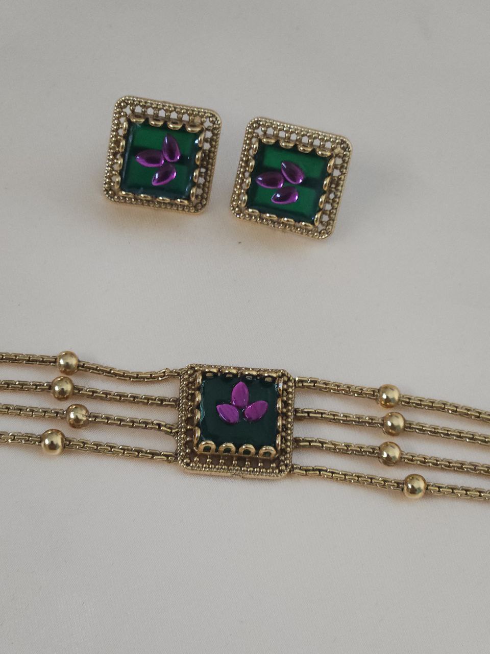 Premium Multi-Layers Temple Gold Choker