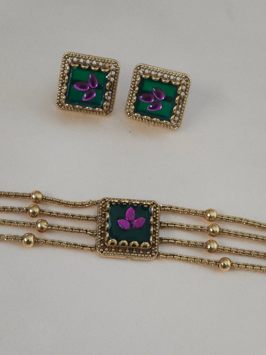 Premium Multi-Layers Temple Gold Choker