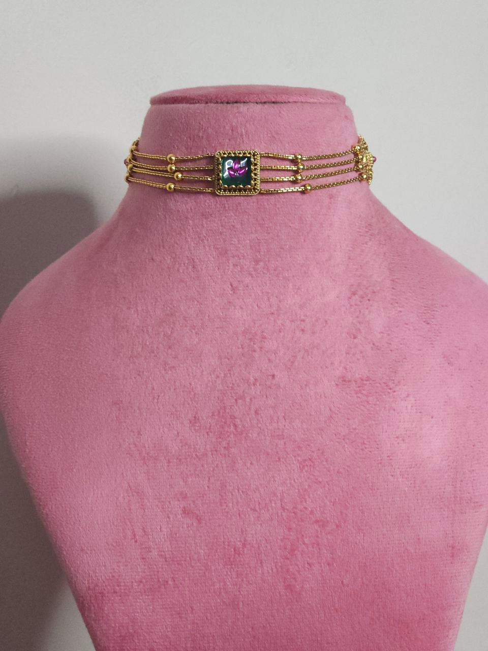 Premium Multi-Layers Temple Gold Choker