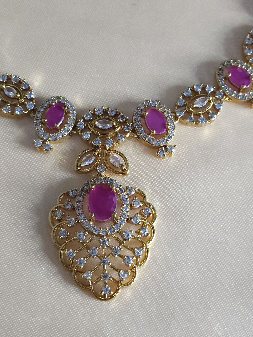 Premium Ruby AD Necklace