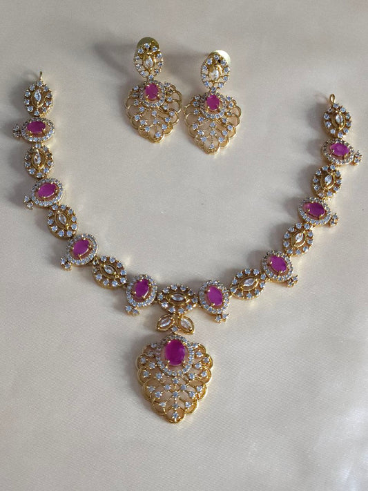 Premium Ruby AD Necklace
