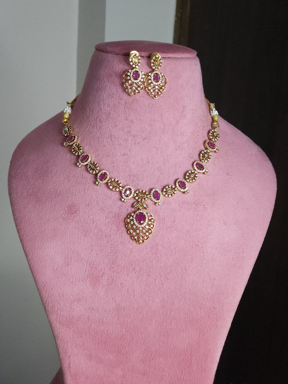 Premium Ruby AD Necklace