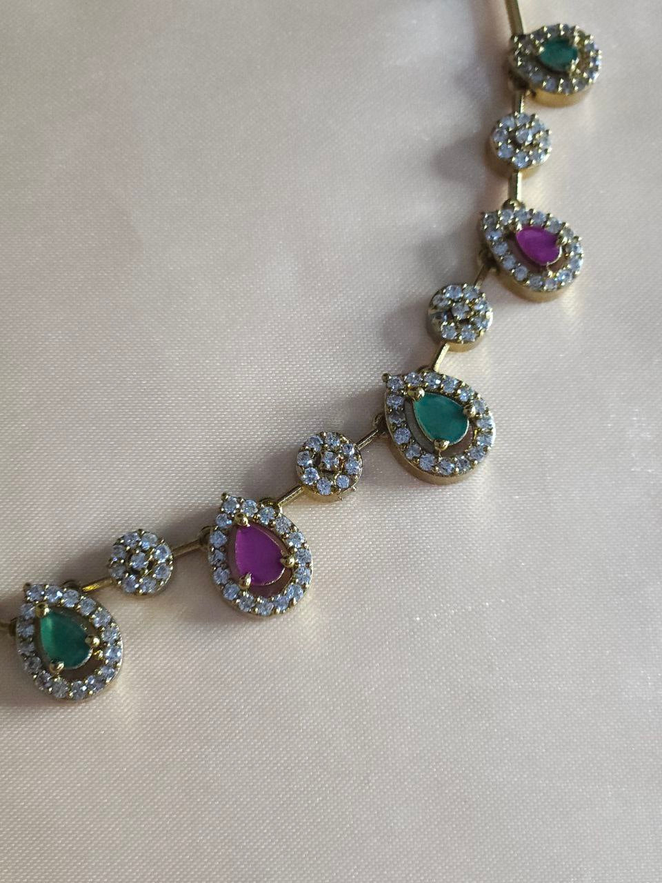 Premium Sleek AD Necklace