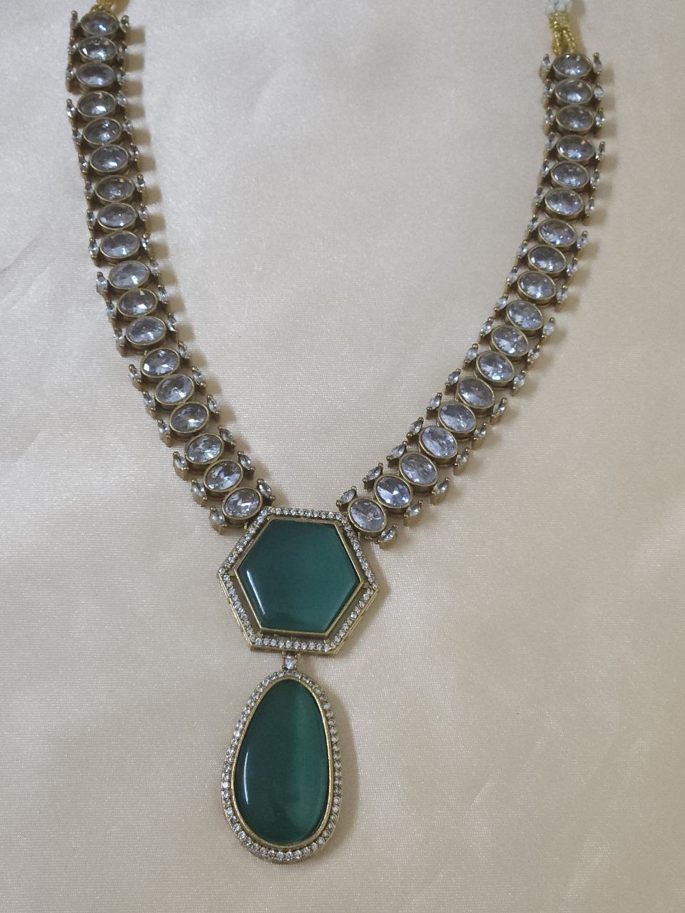 Premium Moissanite-Look AD Necklace