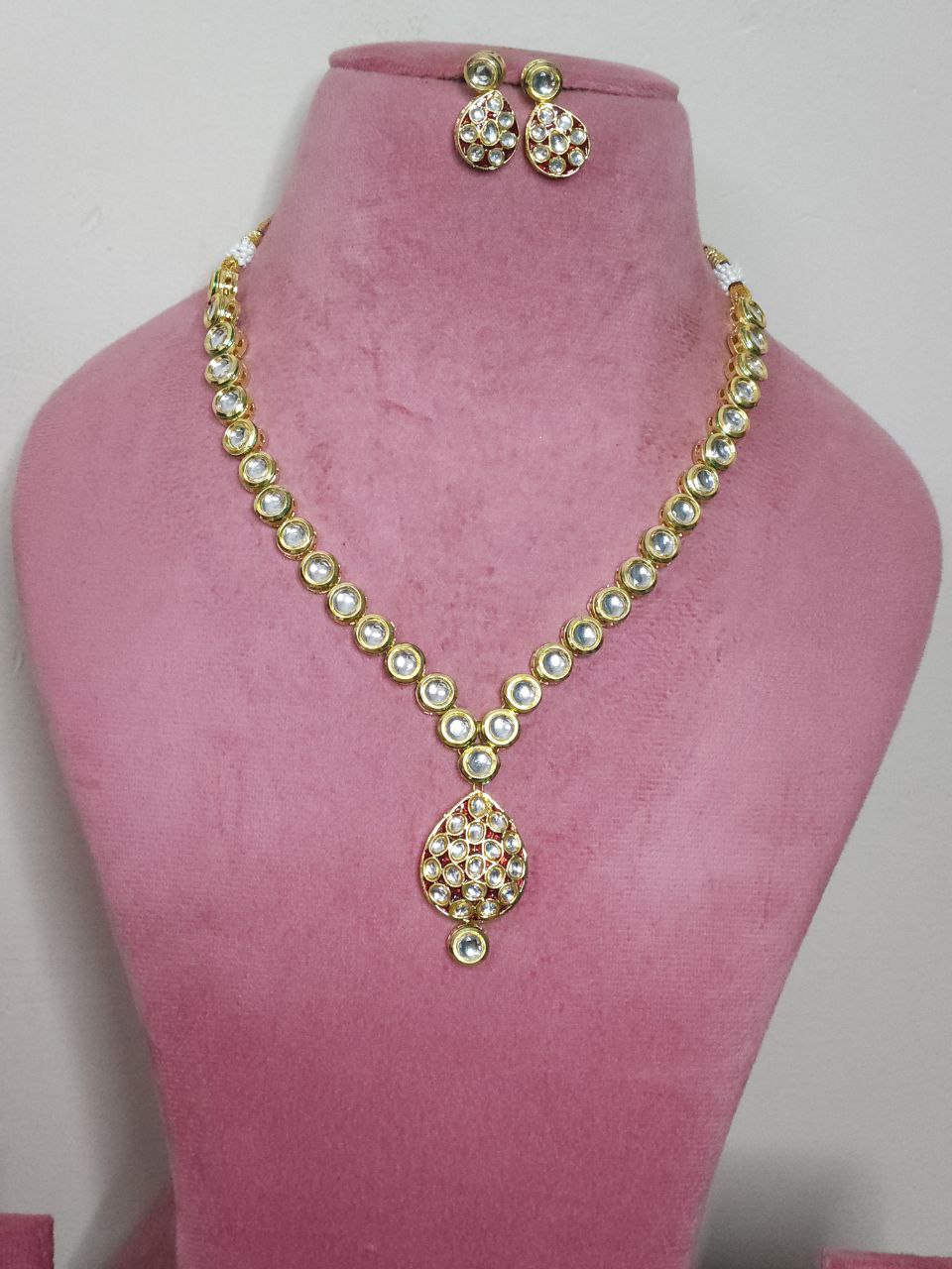 Red High Quality Kundan Necklace