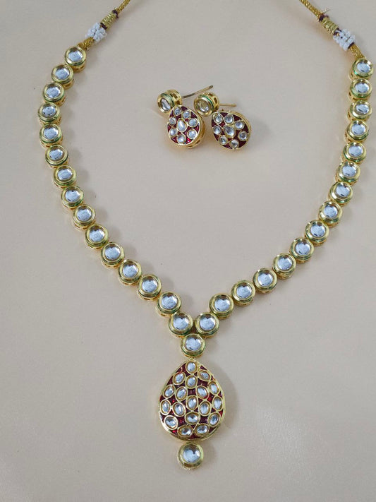 Red High Quality Kundan Necklace