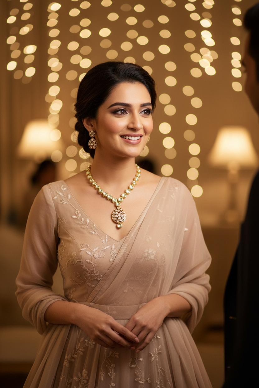 Red High Quality Kundan Necklace