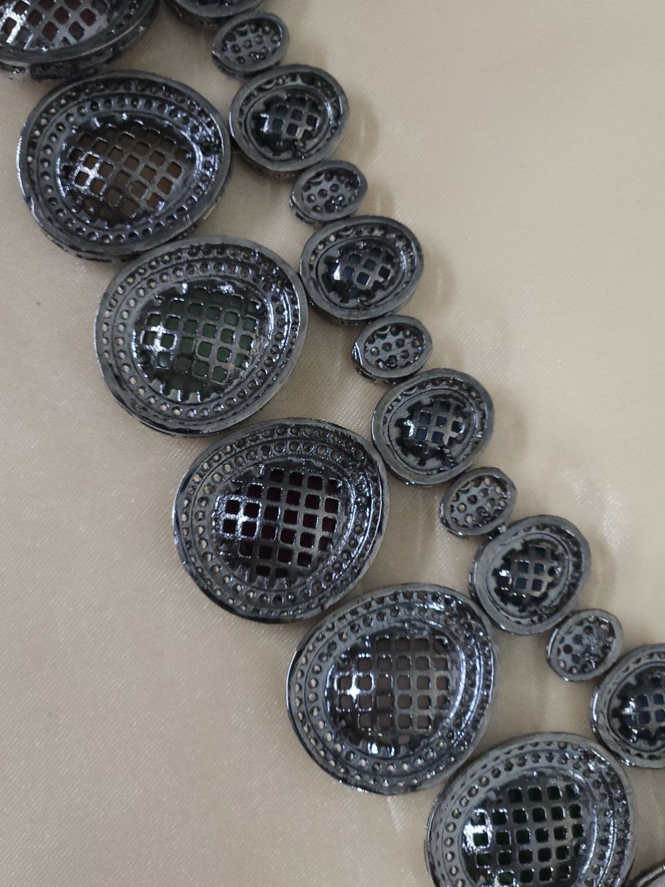 Semi-Bridal Victoria Multicolor AD Necklace