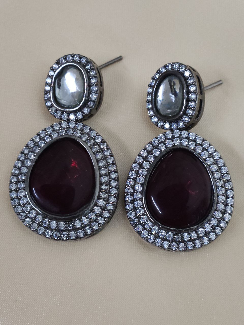 Semi-Bridal Victoria Multicolor AD Necklace