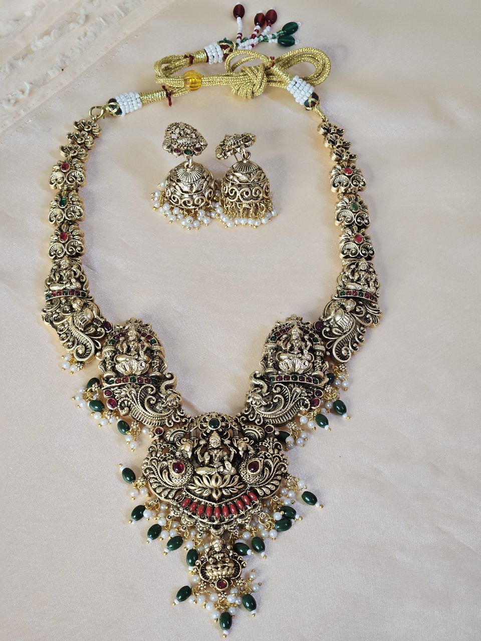 Premium 3D Laxmi Long Temple Haram