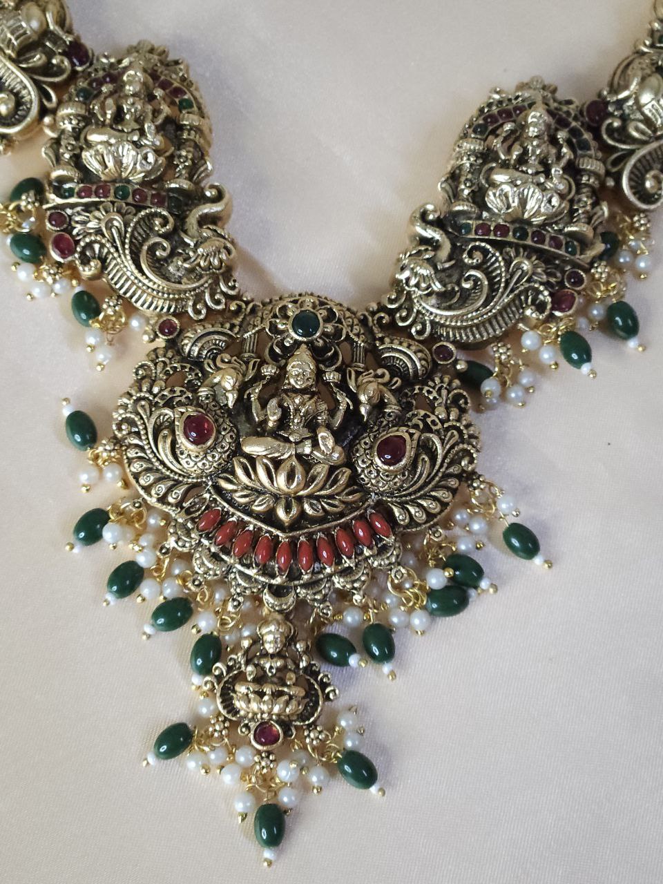 Premium 3D Laxmi Long Temple Haram