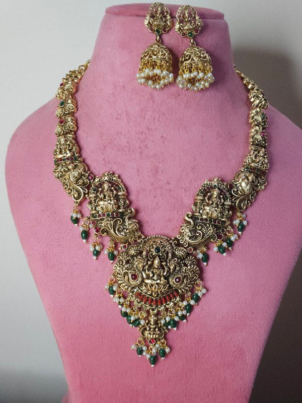 Premium 3D Laxmi Long Temple Haram