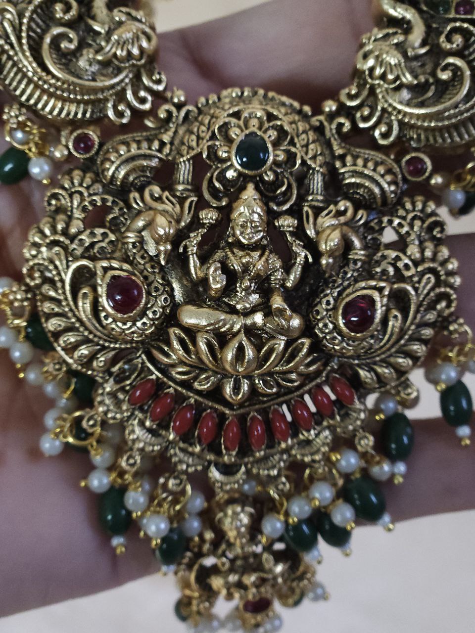 Premium 3D Laxmi Long Temple Haram