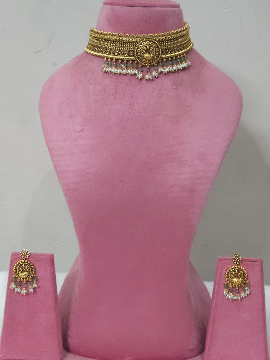 Nakshi Gold Lookalike Choker Necklace [Premium]