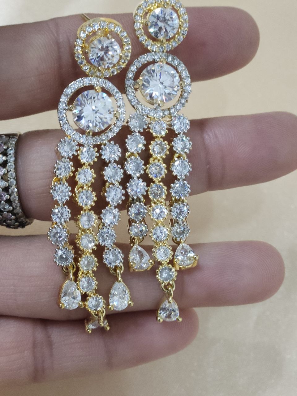 Tanishq Dual-Polish Solitaire AD Necklace [Premium]