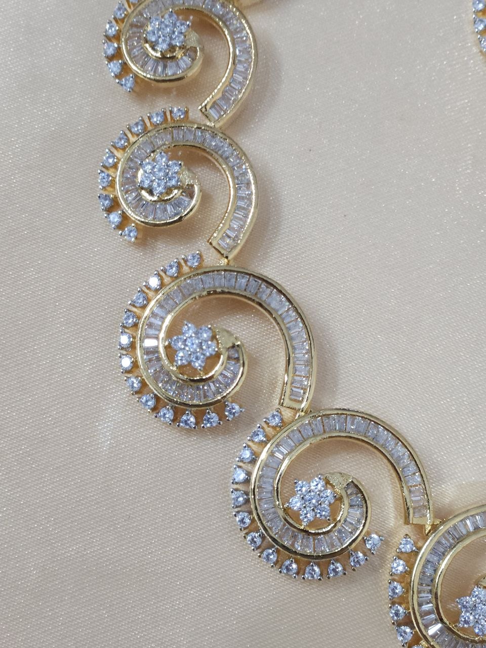 Tanishq Designer Gold AD Necklace [Premium]