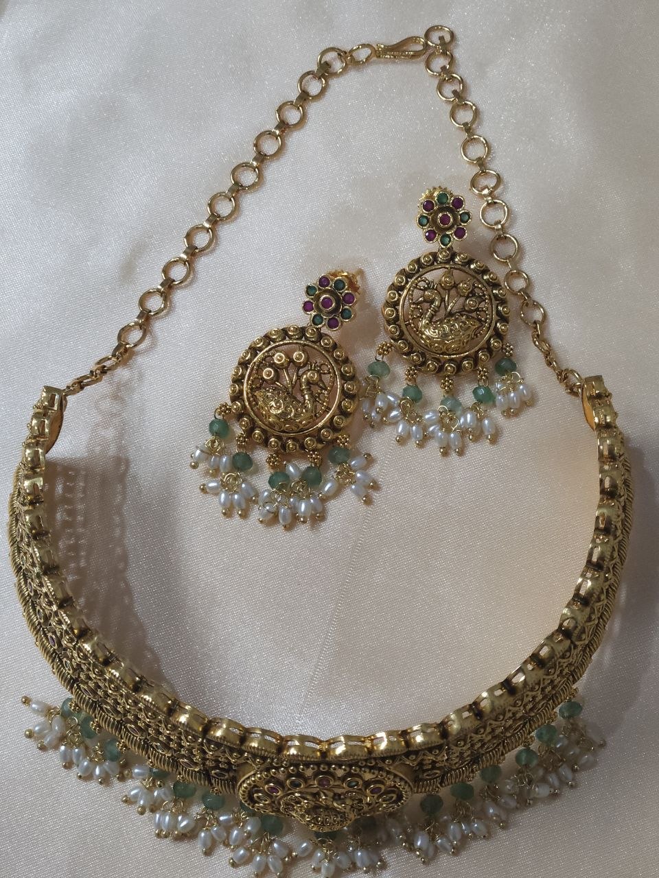 Nakshi Gold Lookalike Choker Necklace [Premium]