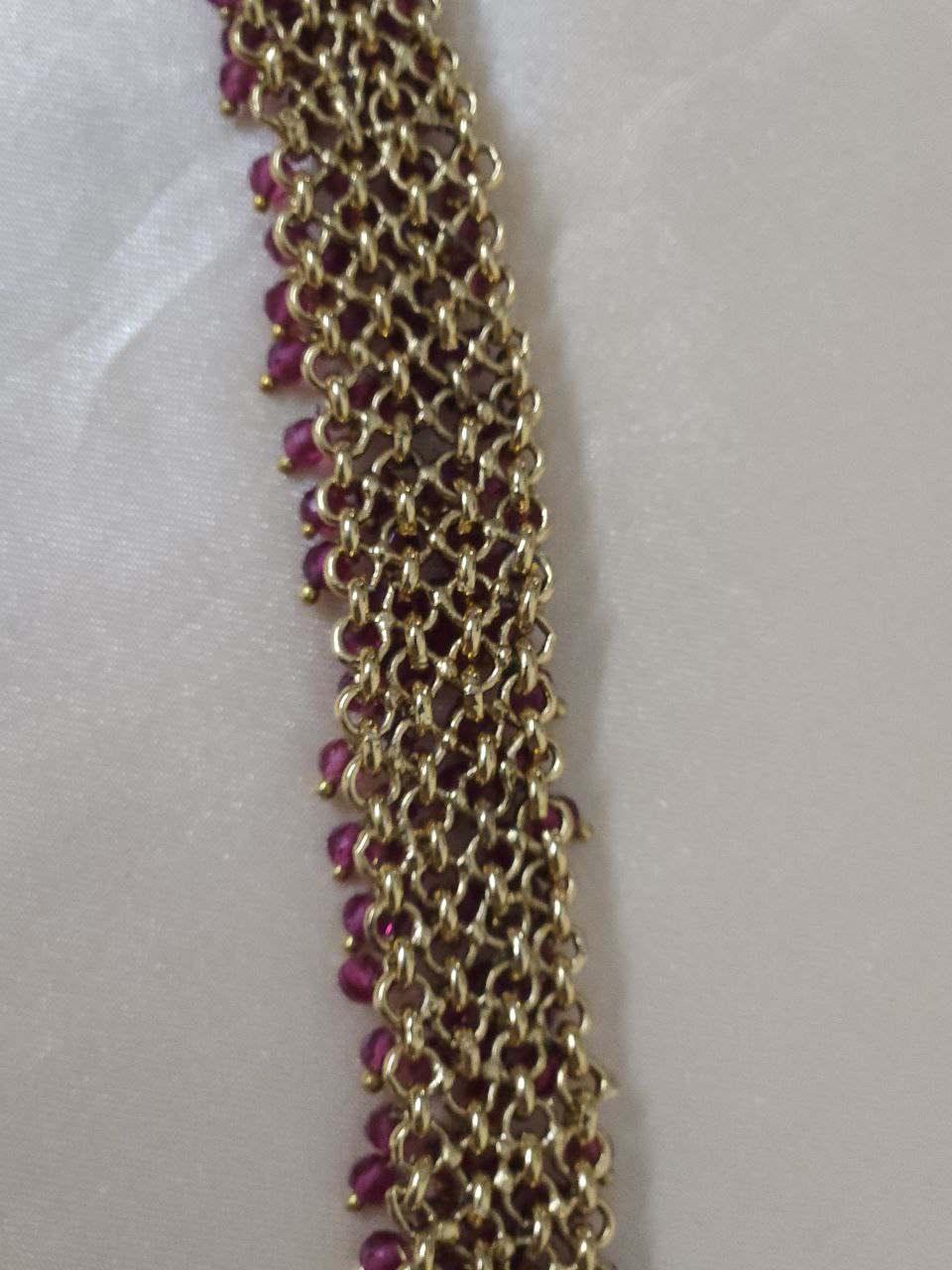 Hydro Beads Ruby Temple Necklace