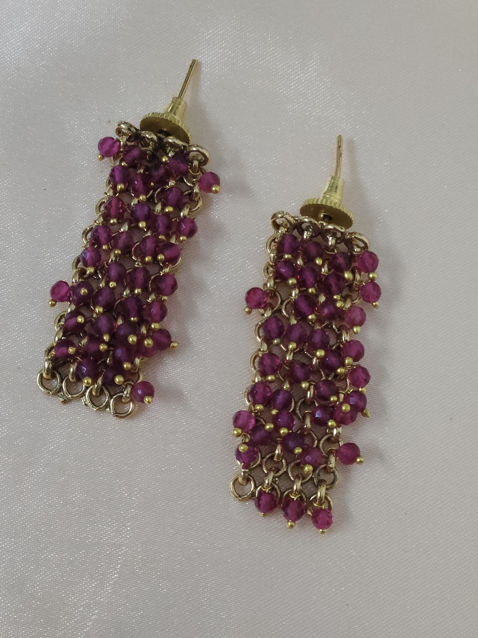 Hydro Beads Ruby Temple Necklace