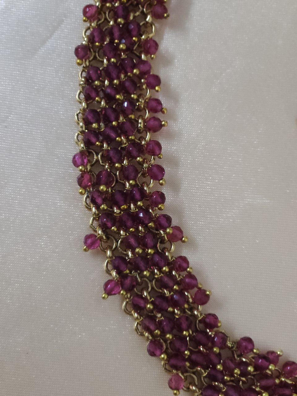 Hydro Beads Ruby Temple Necklace