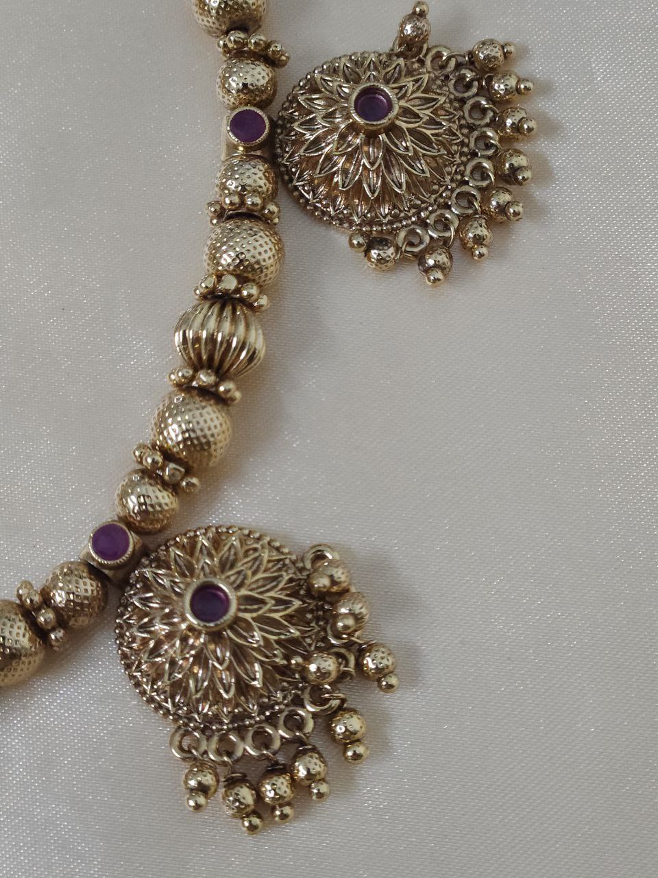 High Gold Kanthi Temple Necklace