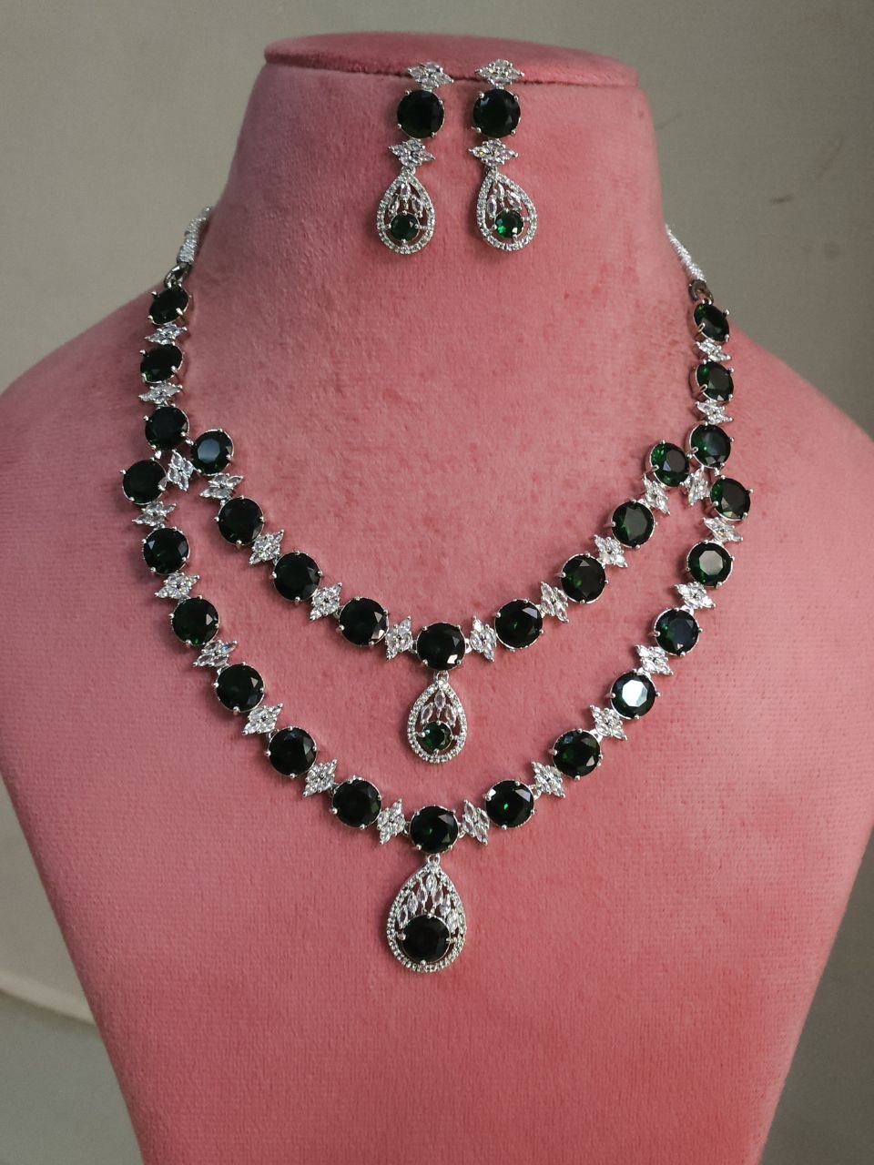Premium 2-Layer Green AD Necklace