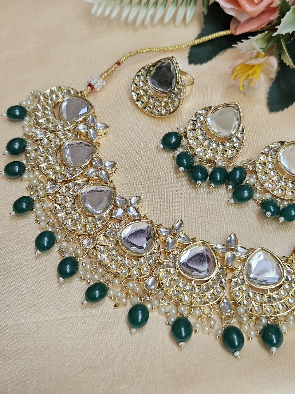 Green Kundan Necklace