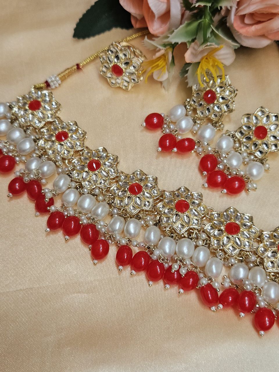 Red Kundan Necklace