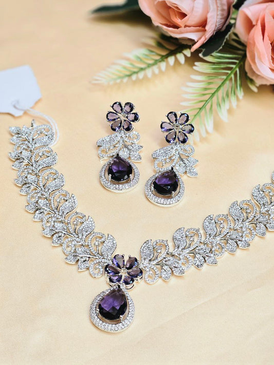 3D Flower Violet AD Set