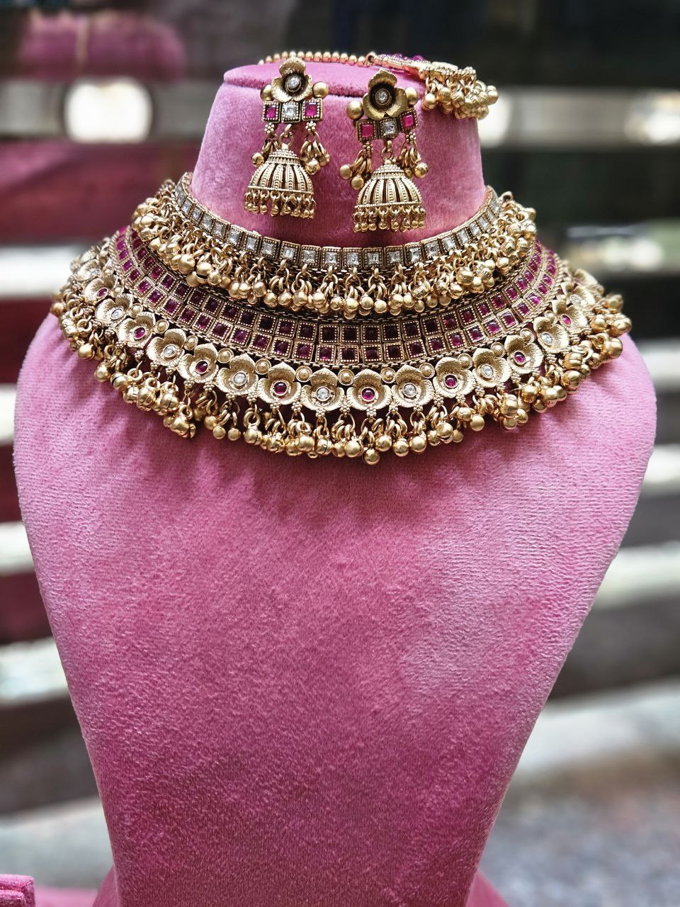 Ghunru Gold Plated Bridal Choker