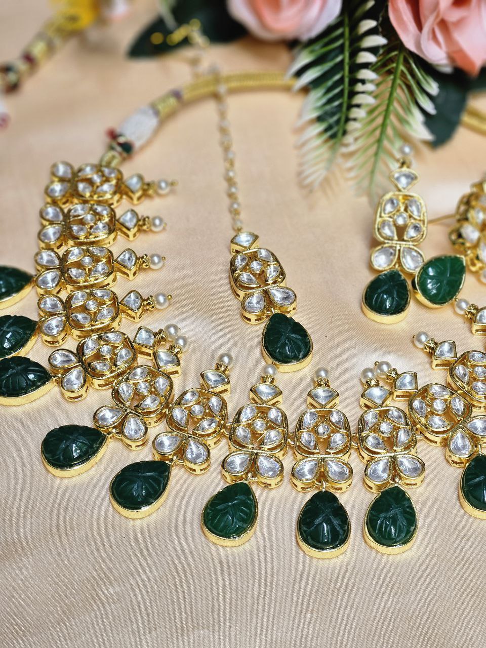 Carving Polki Bridal Necklace