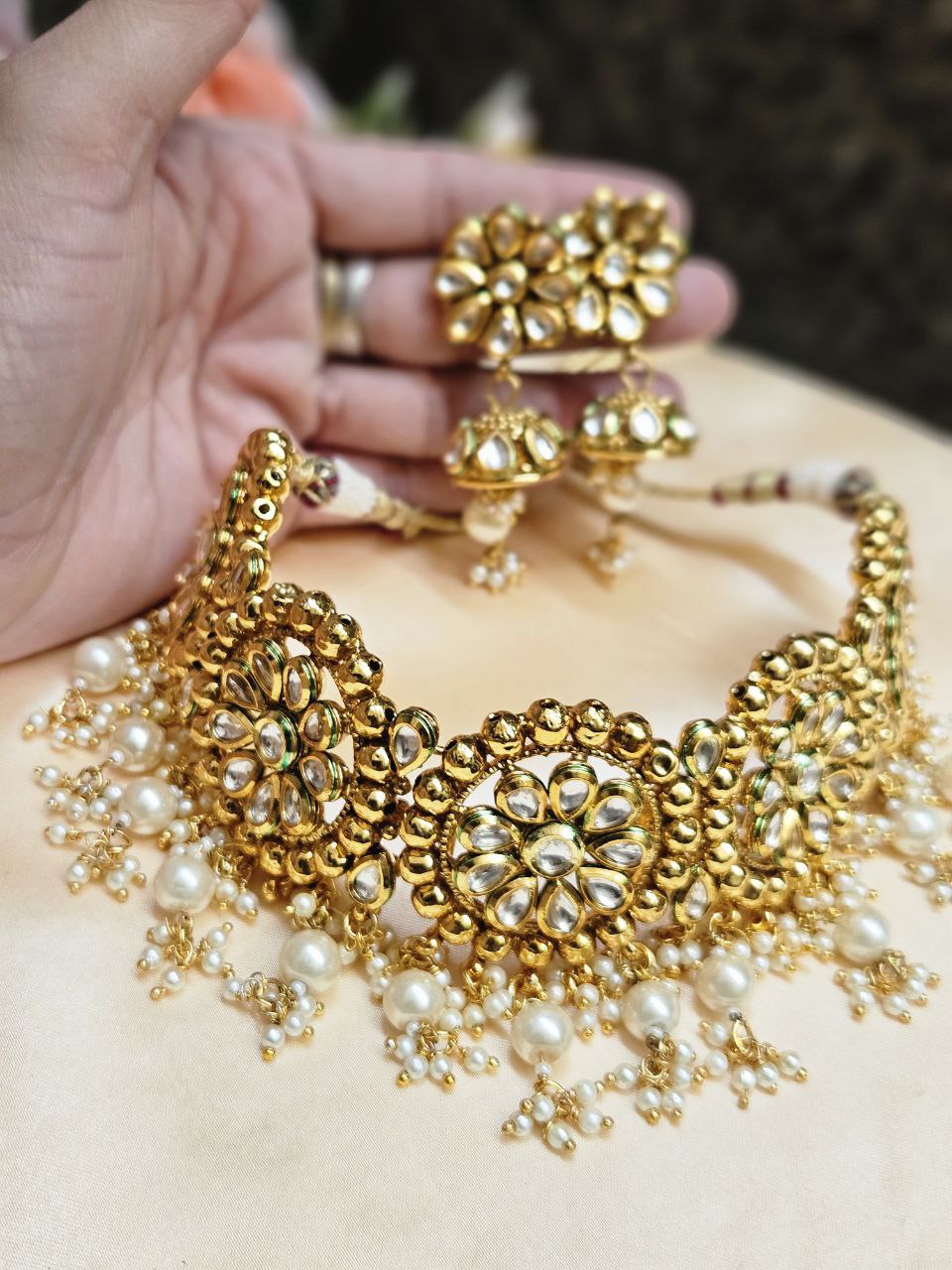 Gold Lookalike Kundan Bridal Choker