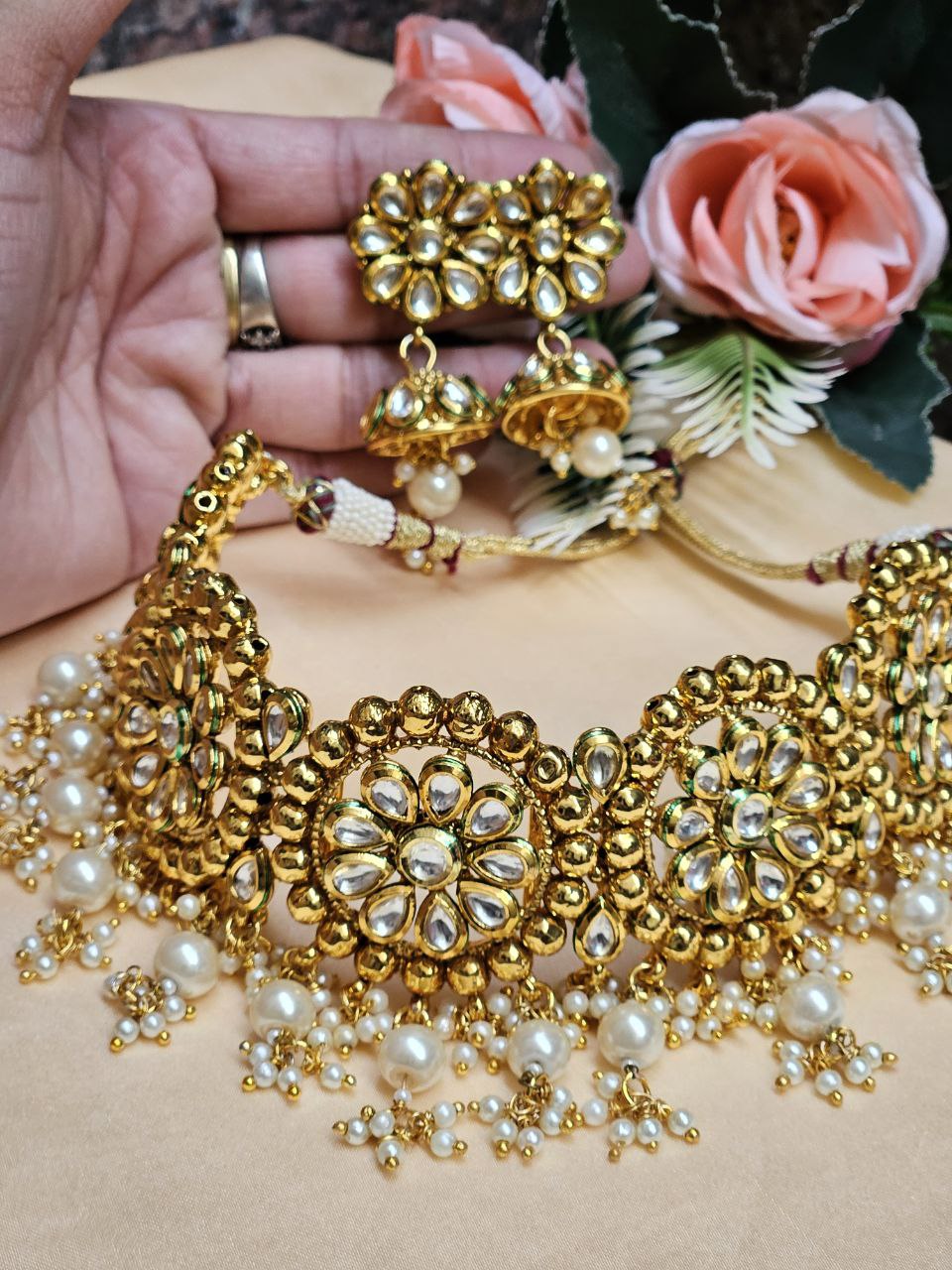 Gold Lookalike Kundan Bridal Choker