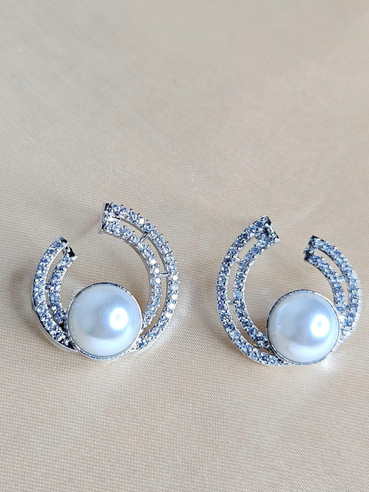 Pearl AD Stud Earrings