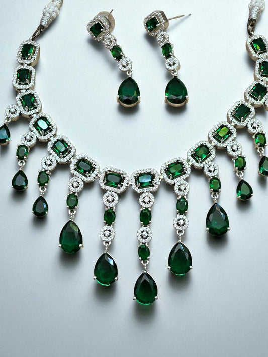 Premium Jhalar AD Necklace
