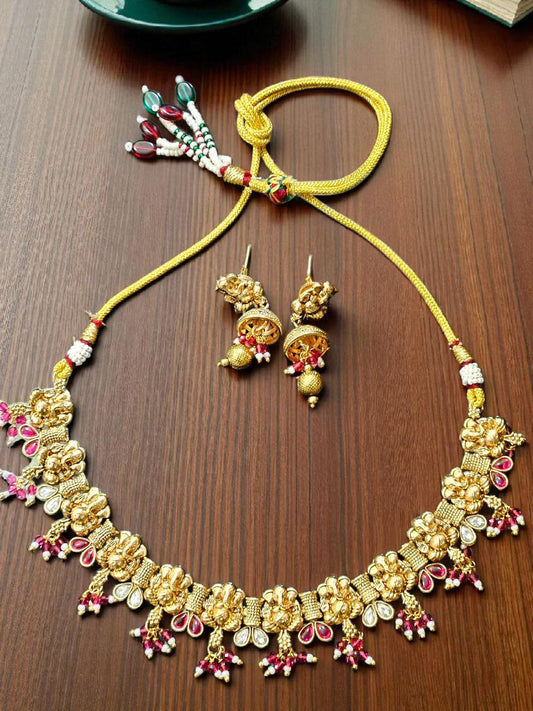 Premium Ganesh Gold Necklace