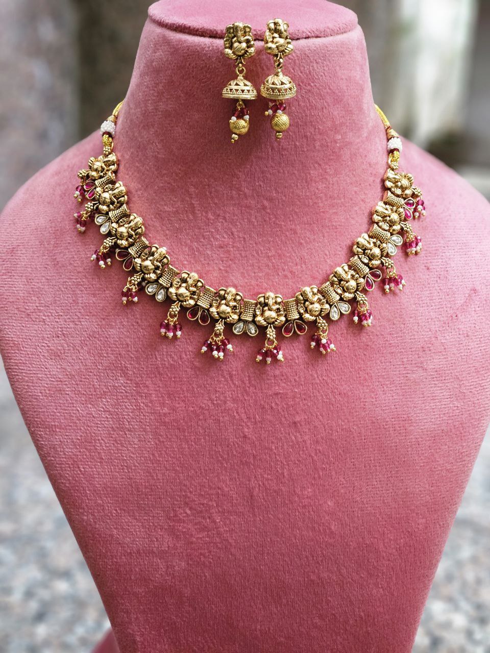 Premium Ganesh Gold Necklace